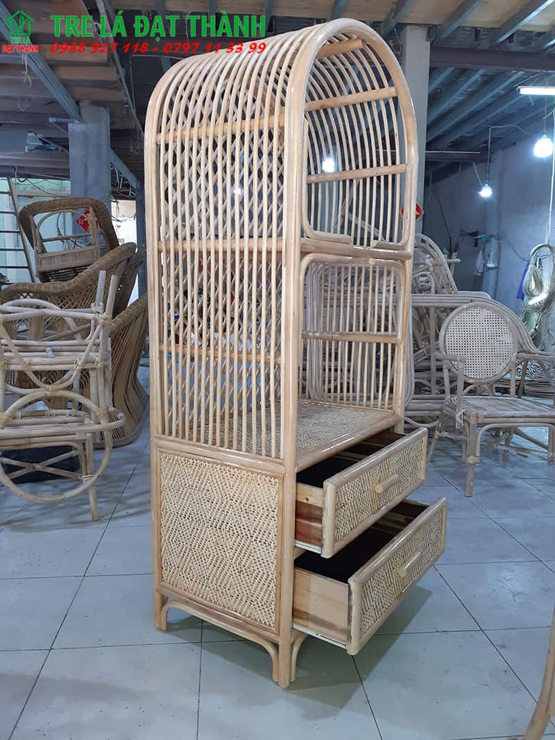 Kệ Đựng Đồ Mây Tre Đan - KDDMTD011